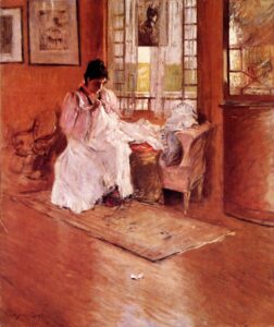 for-the-little-one-aka-hall-at-shinnecock William Merritt Chase, For the Little One, aka Hall at Shinnecock Oil on canvas, 35 x 40 in