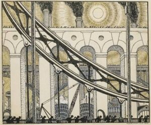 Mstislav Dobuzhinsky, Project for the First Almanac "Chipovnick", 1906 Illustration