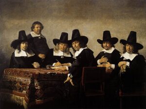 Jan de Bray, The Regents of the Children's Orphanage in Haarlem, 1663 Oil on canvas, 74 x 98 in Frans Halsmuseum, Haarlem