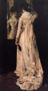 the-mirror William Merritt Chase, The Mirror, c.1883 Oil on canvas Private Collection