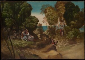 Dosso Dossi, The Three Ages of Humans Oil on canvas, 30 1/2 x 44 in Metropolitan Museum of Art, New York