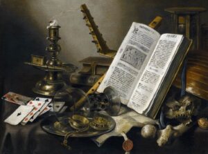 Pieter Claes, Vanitas Still-Life, 1659-60 Oil on canvas, 19.7 x 25.6 in Private collection