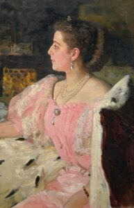 Ilya Repin, Portrait of Countess Natalia Petrowna Golovina, 1896 Oil on canvas, 35.4 x 23.2 in Russian Museum, St Petersburg