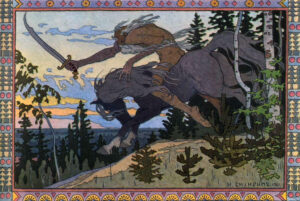Ivan Yakovlevich Bilibin, Koschei the Deathless (from Marya Morevna, 1900)