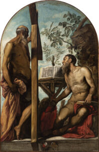 Tintoretto, St Jerome and St Andrew, c. 1552 Oil on canvas, 92.5 x 57.1 in Gallerie dell'Accademia, Venice
