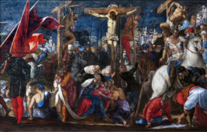 Tintoretto, Crucifixion, 1555 Oil on canvas, 110.2 x 175 in Gallerie dell'Accademia, Venice