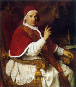 Pierre Subleyras, Portrait of Pope Benedict XIV, circa 1745 Oil on canvas, 49.2 x 38.5 in Condé Museum, Château de Chantilly, France
