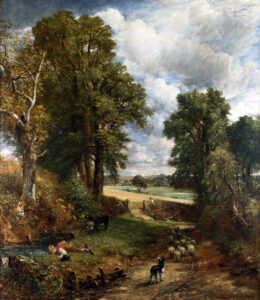 John Constable, The Cornfield, 1826 Oil on canvas, 56.2 x 48 in National Gallery, London