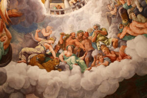 Giulio Romano, Detail from the Fall of the Giants, 1532-35 Fresco Sala dei Giganti, Palazzo del Tè, Mantua