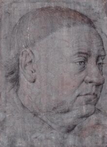 Jean Fouquet, Portrait of Guillaume Jouvenel, circa 1460 Black and coloured chalk on paper, 10.4 x 7.6 in Engraving Cabinet, Berlin