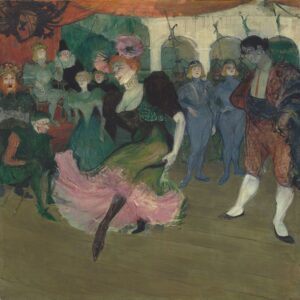 Henri de Toulouse-Lautrec, Marcelle Lender Dancing the Bolero in "Chilpéric", between 1895 and 1896 Oil on canvas, 57 1/16 x 58 11/16 in National Gallery of Art, Washington DC