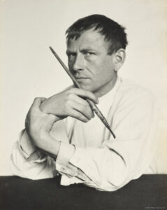 Hugo Erfurth, Otto Dix with a Brush, 1929 Oil pigment print