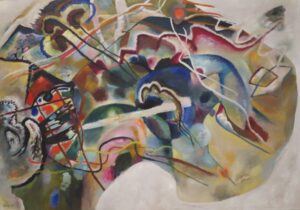 Vasily Vasilyevich Kandinsky, Painting with White Border, 1913 Oil on canvas Solomon R. Guggenheim Museum