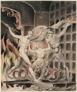 William Blake, Watercolor Illustration to Milton's Paradise Lost, 1807