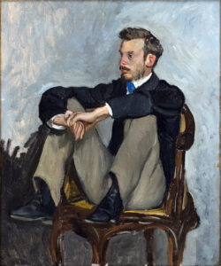 Frédéric BazillePortrait of Pierre-Auguste Renoir, 1867 Oil on canvas, 24.1 x 19.7 in Musée d'Orsay, Paris