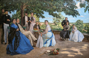 Frédéric Bazille, Family Reunion, 1867 Oil on canvas, 59.8 x 90.5 in Musée d'Orsay, Paris