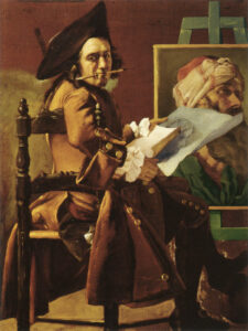 Pierre Subleyras, Self-portrait at the Easel, circa 1746 Oil on canvas, 49 x 39 in Kunsthistorisches Museum, Vienna