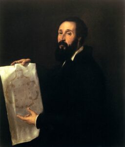 Titian, Portrait of Giulio Romano, between c 1536-1538 Oil on canvas, 39.7 x 33.4 in, Palazzo del Tè, Mantua