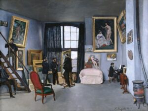 Frédéric Bazille, Bazille's Studio, 1870 Oil on canvas, 39 x 50 in Musée d'Orsay, Paris