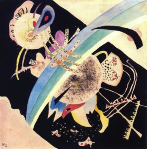Vasily Vasilyevich Kandinsky, Study for "Circles on Black," 1921 Watercolor on paper, 10 x 10 in