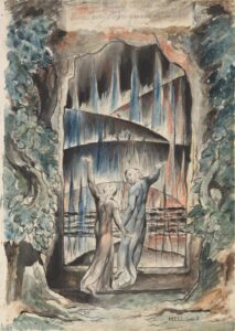 William Blake, The Inscription over the Gate (1824–7) Graphite, ink and watercolour on paper, 20.7 x 14.7 in Tate Gallery, London