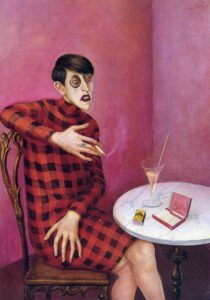 Otto Dix, Portrait of the Journalist Sylvia Von Harden, 1926 Oil and tempera on wood, 35 x 47.6 in Georges Pompidou Center, Paris