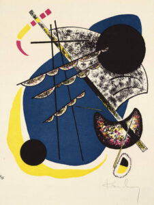 Vasily Vasilyevich Kandinsky, Small worlds II, 1922 Four-color lithograph, 14 x 11 inches Herbert F. Johnson Museum of Art, Cornell University