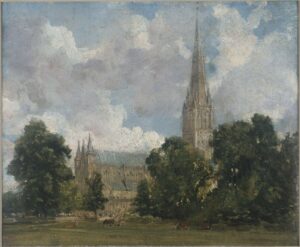 John Constable, Salisbury Cathedral From the South-West, c 1820 Oil Sketch