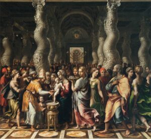 Giulio Romano, The Circumcision, 1500-25 Oil on wood transferred to canvas, 45.3 x 48 in Musée du Louvre, Paris
