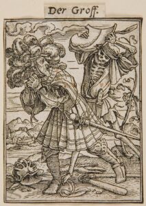 Hans Holbein the Younger, The Count, from the series known as The Dance of Death Woodcut, 2.6 × 1.9 in