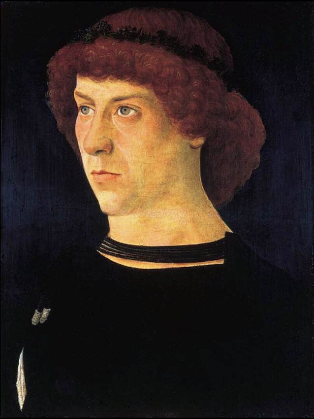 Giovanni Bellini, Portrait of Jörg Fugger, 1474 Oil on panel, 10.2 x 7.9 in Norton Simon Museum of Art, Pasadena