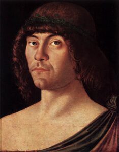 Giovanni Bellini, Portrait of a Humanist, 1475-80 Oil on panel, 13.8 x 11 in Civiche Raccolte d'Arte, Milan