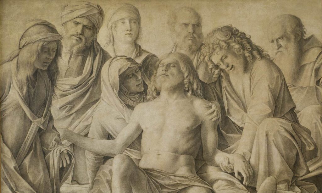 Giovanni Bellini, The Lamentation over the Body of Christ, c. 1500 Tempera on wood, 28.7 x 46.9 Galleria degli Uffizi, Florence