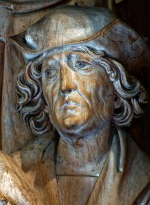 Tilman Riemenschneider, Self Portrait in the Predella of the Marien Altar Creglingen