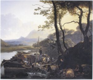 Adam Pynacker, The Ferryboat, circa 1657 Oil on canvas, 25.5 x 29.8 in Clark Art Institute, Williamstown, Massachusetts