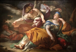 Francesco Solimena, Hagar and Ishmael in the Desert Comforted by the Angel, circa 1690 Oil on canvas Palazzo Zevallos Stigliano, Naples
