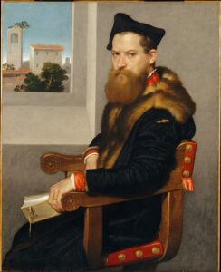 Giovanni Battista Moroni, Bartolommeo Bonghi, shortly after 1553 Oil on canvas, 40 x 32.2 in Metropolitan Museum of Art, New York