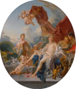 François Boucher, Toilette of Venus, after 1743 Oil on canvas, 39.7 x 34.2 in Hermitage Museum, St Petersburg