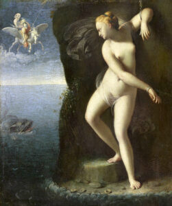 Carlo Saraceni, Chained Andromeda, between 1598 and 1600 Oil on panel, 10.2 x 8.6 in Musée des Beaux-Arts de Dijon