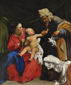 Carlo Saraceni, Madonna and Child with Saint Anne, circa 1610 Oil on canvas, 70.8 x 61 in Galleria Nazionale d'Arte Antica, Rome