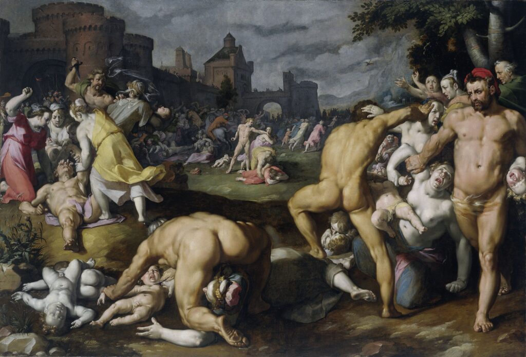 Cornelis van Haarlem, The Massacre of the Innocents, 1590 Oil on canvas, 96.4 x 11.6 ft Rijksmuseum, Amsterdam
