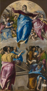 El Greco, Assumption of the Virgin, from 1577 until 1579 Oil on canvas, 13.22 ft x 83.38 in Art Institute of Chicago