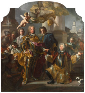 Francesco Solimena, Emperor Charles VI and Gundacker, Count Althann, 1728 Oil on canvas, 10.13 x 111.81 in Kunsthistorisches Museum, Vienna
