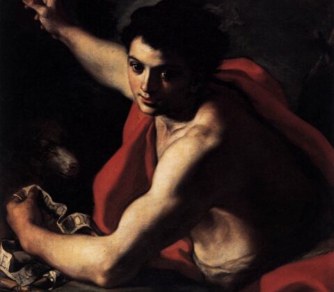 Francesco Solimena, Saint John the Baptist, c 1730 Oil on canvas, 32.7 × 27.6 in Museo del Prado, Madrid