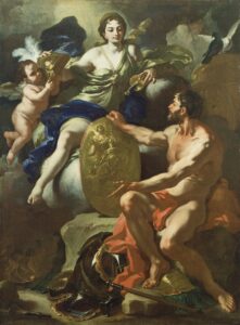 Francesco Solimena, Venus at the Forge of Vulcan, 1704 Oil on canvas, 80.8 x 60.5 in Getty Center, Los Angeles