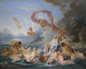 François Boucher, The Triumph of Venus, 1740 Oil on canvas, 51.18 x 63.77 in Nationalmuseum, Stockholm