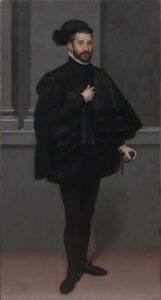 Giovanni Battista Moroni, The Knight in Black, 1567 Oil on canvas, 75 x 40 in Museo Poldi Pezzoli, Milan