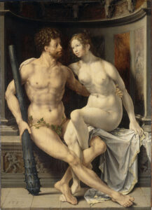 Jan Gossaert, Hercules and Deianira, 1517 Oil on oak wood, 14.4 x 10.5 in Barber Institute of Fine Arts, Birmingham, England