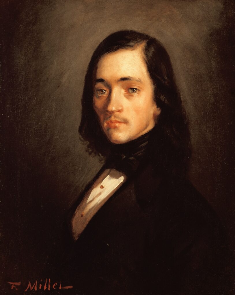 Jean-Francois Millet, Portrait of a Man, c 1840–1841 Oil on canvas, 23.2 × 18.5 in Tokyo Fuji Art Museum