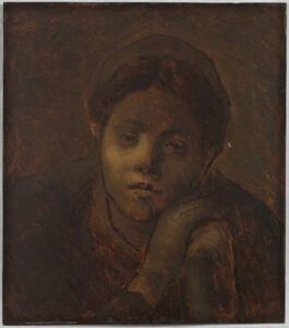 Jean-Francois Millet, Head of a Peasant, Study, 1872 Edit this at Wikidata Oil on wood, 28.2 x 26.6 in Musée des Beaux-Arts de la ville de Paris